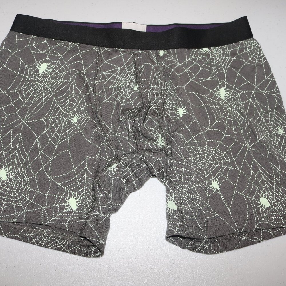 MeUndies spooky spiderweb men's boxer briefs size medium